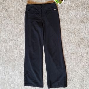 Alfani Black Trousers Straight Leg Dress Pants Siz